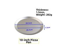 Padella per pizza rotonda in alluminio traforata per riscaldare anche crosta rip