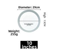 Padella per pizza rotonda in alluminio traforata per riscaldare anche crosta rip