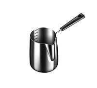 Padella per salsa leggera antiaderente in acciaio inox manico lungo Burro Pentole per burro di latte Pentola di fusione in acciaio inossidabile per stufa