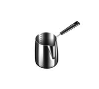 Padella per salsa leggera antiaderente in acciaio inox manico lungo Burro Pentole per burro di latte Pentola di fusione in acciaio inossidabile per stufa