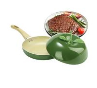 Padella per salsa | Pentola antiaderente per la preparazione di E,Pentola in ghisa per pomodori con coperchio,Per fornelli da cucina a induzione e piano cottura a induzione per friggere stufare per il