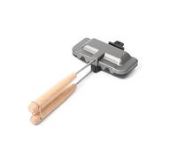 Padella per sandwich in alluminio, padella per pane a doppio lato, antiaderente, piastra per barbecue, panini, wich, padella per colazione, toast, panini, waffle