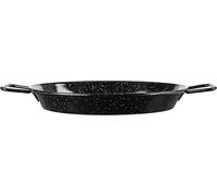 PADELLA PER SPAGHETTI ALL' ASSASSINA IN FERRO SMALTATO NERO 34 CM CON MANICI