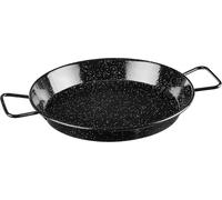 PADELLA PER SPAGHETTI ALL' ASSASSINA IN FERRO SMALTATO NERO 40 CM CON MANICI