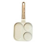 Padella per uova antiaderente in alluminio a 4 fori | Padełla Antiaderente per Colazione - Padella per Friggere le Uova per Pancake, Frittate, Pancetta e | Compatibile con l'induzione elettrica