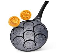 Padella per uova in granito a 7 fori BLACK LINE 26 cm