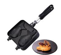 Padella Per Waffle A Forma Di Pesce Taiyaki,Cottura Waffle Pan Maker - Macchina Per Torta Calda Giapponese A Forma Di Pesce Per Cioccolato, Burro Di Arachidi, Crema Pasticcera, Pasta Di Fagioli