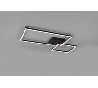 Plafoniera PADELLA LED con snodo ed intensità regolabile L.63cm nera R62642432