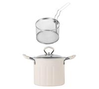 Padella profonda con manico Pentola Tempura giapponese per casa da campeggio