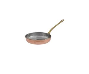 Padella rame, Tegame in rame - in rame e ottone, 14cm