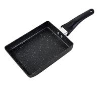 Padella rettangolare in lega di alluminio antiaderente for frittata giapponese con spatola in silicone for cucinare involtini primavera in casa