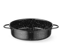 Padella rotonda smaltata con manici, diametro 140x45 mm