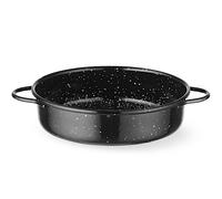Padella rotonda smaltata con manici, diametro 160x45 mm