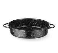 Padella rotonda smaltata con manici, diametro 200x45 mm