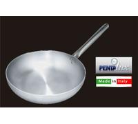 Pentalux Padella Saltapasta per Gas Induzione, 30 cm, Alluminio, Manico in Acciaio Inox, Spessore 3 mm, Made in Italy - alluminio 8019139149308