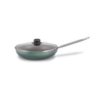 Padella Saltapasta antiaderente 1 manico Selvaline + coperchio vetro