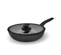 Padella Saltapasta Antiaderente Vulcano con Coperchio in Vetro 26 cm Accademi...