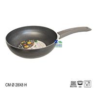 PADELLA SALTAPASTA MAGNETICA CM 28X8 H ALLUMINIO ANTIADERENTE PER INDUZIONE