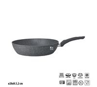 PADELLA SALTAPASTA PRIME LINE D.28 cm EFFETTO PIETRA PER INDUZIONE