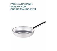 Pentole Agnelli Padella Svasata Alta, Alluminio, Argento, 40cm