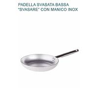 PADELLA SVASATA SALTARE Ø 28 X5H BASSA Alluminio 3 Professionale Pentole Agnelli