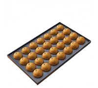 Padella Takoyaki, maker di palline di polpo giapponese in alluminio antiaderente 28 buche, padella da da con cavità da 1,5 "mezza sfera per autentici takoyaki, palline di carne