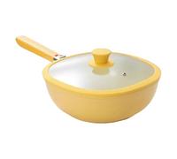 Padella,Utensile Da Cucina Leggero In Lega Con Coperchio | Padella Da Friggere Portatile Da 1,9 Litri | Per Grigliare Casa Soffriggere Cottura Al Forno Appartamento Preparazione Pasti Cucina Cucinare