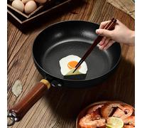 Padella wok in ferro con fondo piatto, pentola wok cinese, accessori da cucina