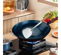 Padella Wok per Cottura Saltare Cottura Wok Generale con Spatola Wok Fondo
