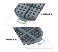 Padelle per muffin in silicone dal design antiaderente comode con 4 cavità all'