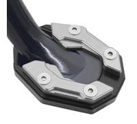 Padera di calcio per motocicletta - Estensore per supporto laterale, supporto in alluminio resistente Piastra di battaglia automatica, base antiscivolo | Stabilità migliorata quando si parcheggia moto