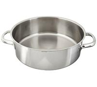 Paderno 11009-32 Casseruola Bassa, Due Maniglie, in Acciaio Inox, 32 cm