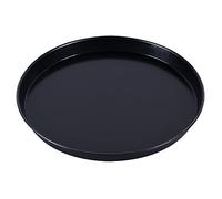 Paderno 11740-30 Teglia rotonda antiaderente per pizza, bordi alti, realizzata in lamiera bluita (ferro blu), resistente fino a 280°, 30 cm ø x 2,5 cm (altez.)