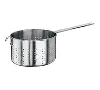 Paderno 11924-28 Colapasta con Manico e Gancio, in Acciaio Inox, 28 cm