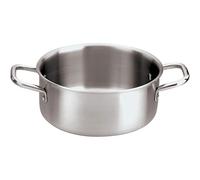 Paderno 12509-20 Casseruola Bassa 2 Maniglie, 20 cm, Acciaio Inox