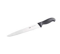 Paderno 18006-25 Coltello Affettare, 25 cm, Manico Nero, Acciaio Ice Hardening