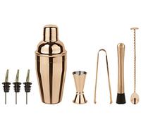 Paderno 41480-C8 Set Cobbler da Cocktail, Acciaio Inox Color Rame Lucido, 8 Pezzi