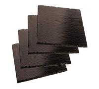 Paderno 41585-10 Set 4 Pz Piatto Quadro Ardesia, 10x10 cm