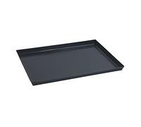 Paderno 41745-35 Teglia Rettangolare in ferro blu - Stampo da forno antiaderente, bordi alti, utilizzabile come vassoio, 35 x 28 cm, Altezza 3 cm