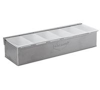 Paderno 41782-06 Porta Spezie 6 Vaschette, Acciaio Inox