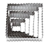 Paderno 47324-12 Tagliapasta Quadro Festonato, Acciaio Inox