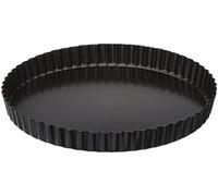 Paderno 47712-24 Tortiera, Teglia Antiaderente per Torte e Quiche, Fondo Rimovibile, Lavabile in Lavastoviglie, in Alluminio e senza PFOA , Dimensioni 24 cm