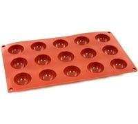 Paderno Flexipad Semisfera, in Silicone, Rosso, 4 cm