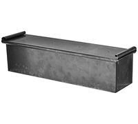 Paderno Bacinella Carre per Pane con Coperchio, 40 cm, Ferro