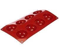 Paderno Flexipad Semisfera per Sfere di Cioccolata, Torte, 8 Impronte in Silicone Antiaderente, Dolce Stampo Diametro 6 cm
