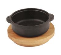 Paderno Lava Casseruola ghisa smaltata 14/ 17 cm con supporto