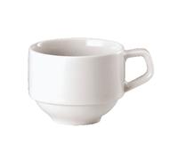 Set 6 Tazze Espresso Omnia Bianche 10 cl in Porcellana Arthur Krupp