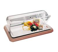 Paderno Sambonet Buffet Vetrina refrigerata con coperchio, legno