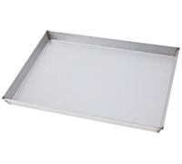 Paderno Teglia Rettangolare per Torte, Biscotti, Pizze e Focacce in Alluminato, Cottura Rapida e Uniforme, Altezza 3 cm, Dimensioni 40x30 cm