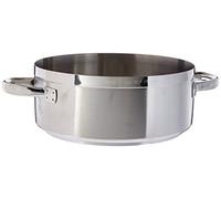 PADERNO WORLD CUISINE 11109-32 Casseruola Bassa, Due Maniglie, in Acciaio Inox, 32 cm
